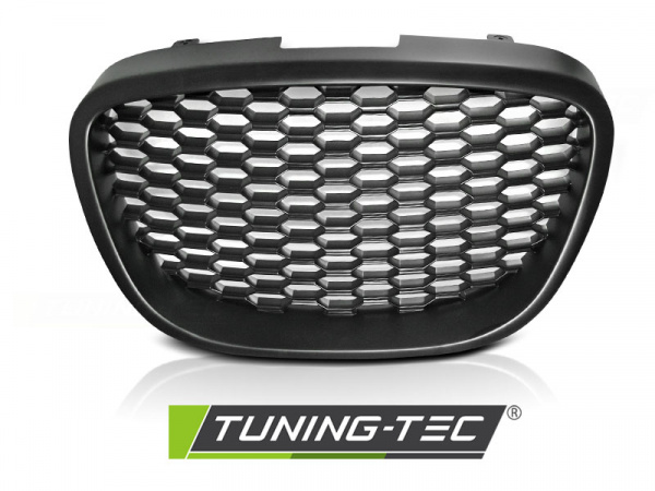 Upgrade Sportgrill / Kühlergrill für für Seat Leon/Toledo/Altea 1P 05-09 schwarz in Wabengitter Design